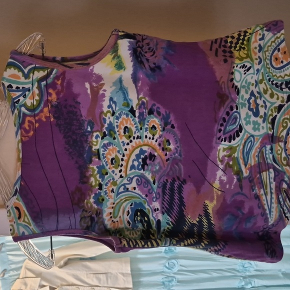 Kaktus Women's  Multicolor Cotton Sleeveless Top Sz M - Picture 7 of 7